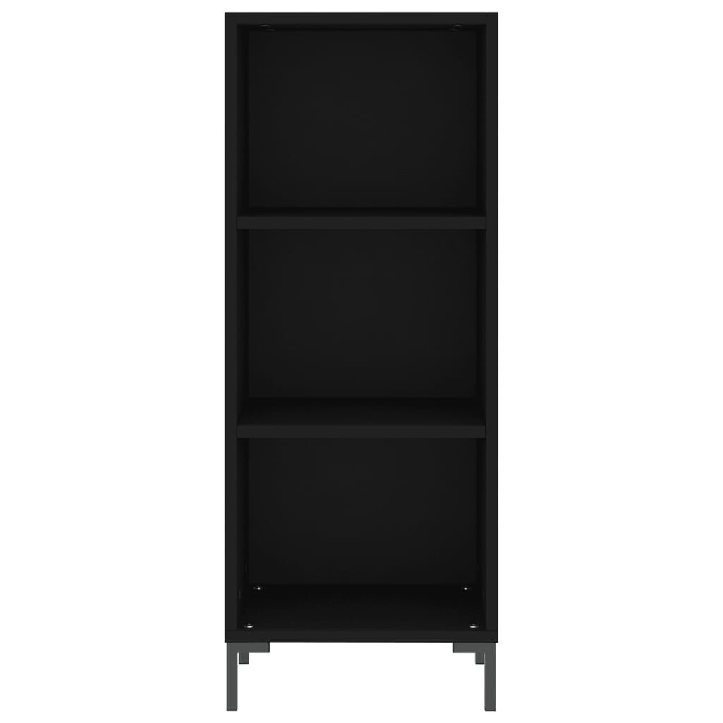 vidaXL Ντουλάπι Μαύρο 34,5 x 34 x 180 εκ. από Επεξεργασμένο Ξύλο