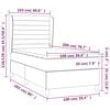 vidaXL &Kappa;&rho;&epsilon;&beta;ά&tau;&iota; Boxspring &mu;&epsilon; &Sigma;&tau;&rho;ώ&mu;&alpha; Taupe 100 x 200 &epsilon;&kappa;. &Upsilon;&phi;&alpha;&sigma;&mu;ά&tau;&iota;&nu;&omicron;