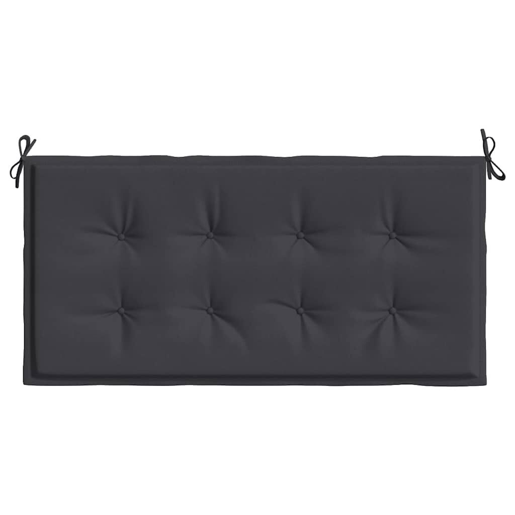 vidaXL Μαξιλάρι Πάγκου Κήπου Μαύρο 120x50x4 εκ. Ύφασμα Oxford