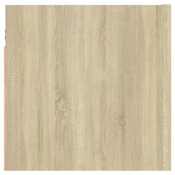 vidaXL Κομοδίνο Sonoma Δρυς 30,5 x 30 x 30 εκ. από Επεξ. Ξύλο