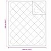 Σετ Κουβέρτας με μαξιλάρι 3 pcs Λευκό 240 x 200 cm Μικροΐνες