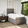 vidaXL &Kappa;&rho;&epsilon;&beta;ά&tau;&iota; Boxspring &mu;&epsilon; &Sigma;&tau;&rho;ώ&mu;&alpha; Taupe 90x200 &epsilon;&kappa;. &Upsilon;&phi;&alpha;&sigma;&mu;ά&tau;&iota;&nu;&omicron;