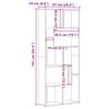 vidaXL Βιβλιοθήκη Όψη Παλαιού Ξύλου 67x24x161 εκ. Επεξεργασμένο Ξύλο