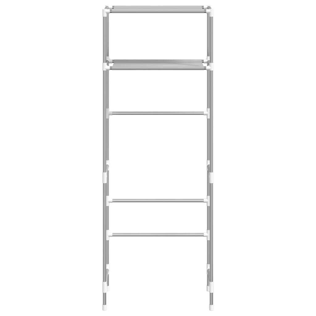 vidaXL Ραφιέρα 2 Επιπέδων για Τουαλέτα Γκρι 53,5x28x143 εκ. από Σίδερο