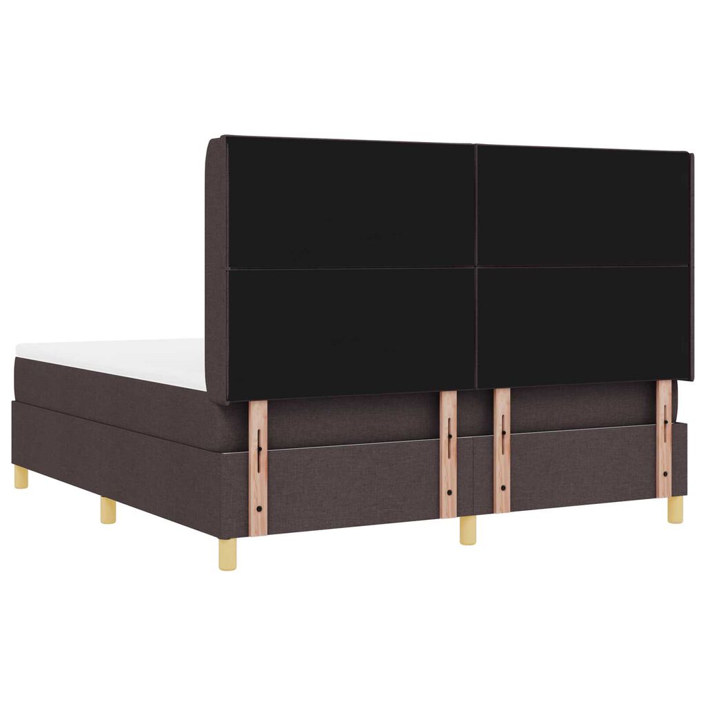 vidaXL Κρεβάτι με ελατήρια και στρώμα Καφέ 180 x 200 εκ.
