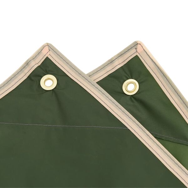 vidaXL Πόντσο Βροχής με Κουκούλα 2 σε 1 Πράσινο 223 x 145 εκ.