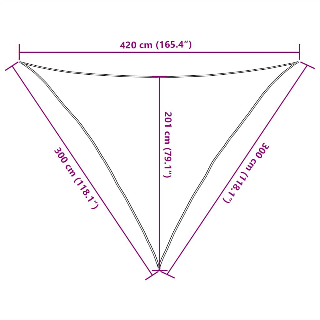 vidaXL Πανί Σκίασης Πορτοκαλί 3 x 3 x 4,2 μ. 160 γρ./μ² από HDPE