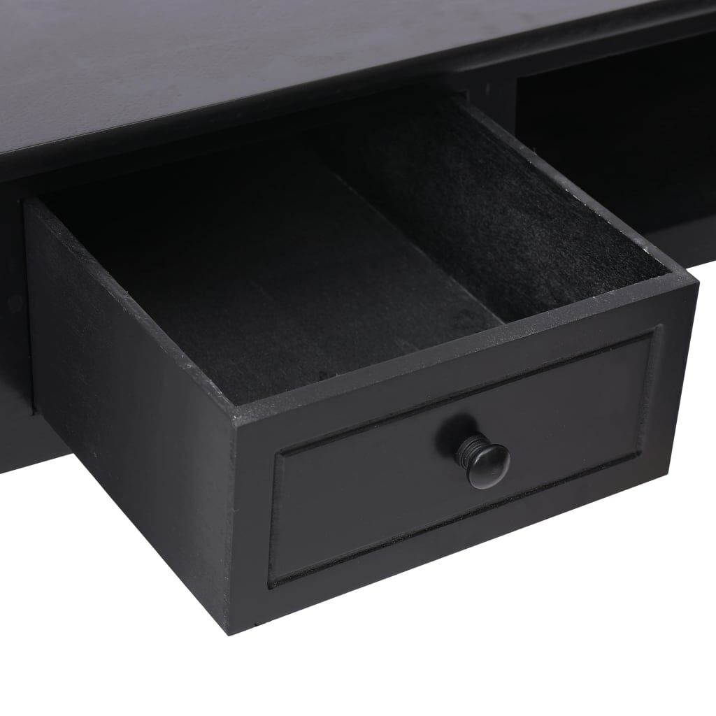 vidaXL Γραφείο Μαύρο 110 x 45 x 76 εκ. Ξύλινο