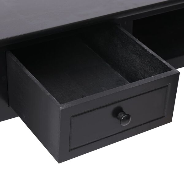 vidaXL Γραφείο Μαύρο 110 x 45 x 76 εκ. Ξύλινο