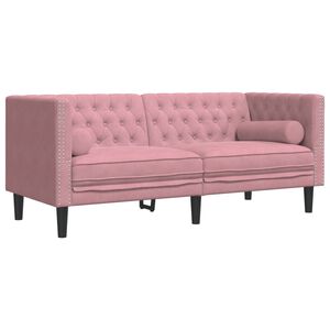 vidaXL &Kappa;&alpha;&nu;&alpha;&pi;έ&sigmaf; Chesterfield &Delta;&iota;&theta;έ&sigma;&iota;&omicron;&sigmaf; &mu;&epsilon; &Sigma;&tau;&eta;&rho;ί&gamma;&mu;&alpha;&tau;&alpha; &Rho;&omicron;&zeta; &Beta;&epsilon;&lambda;&omicron;ύ&delta;&omicron;