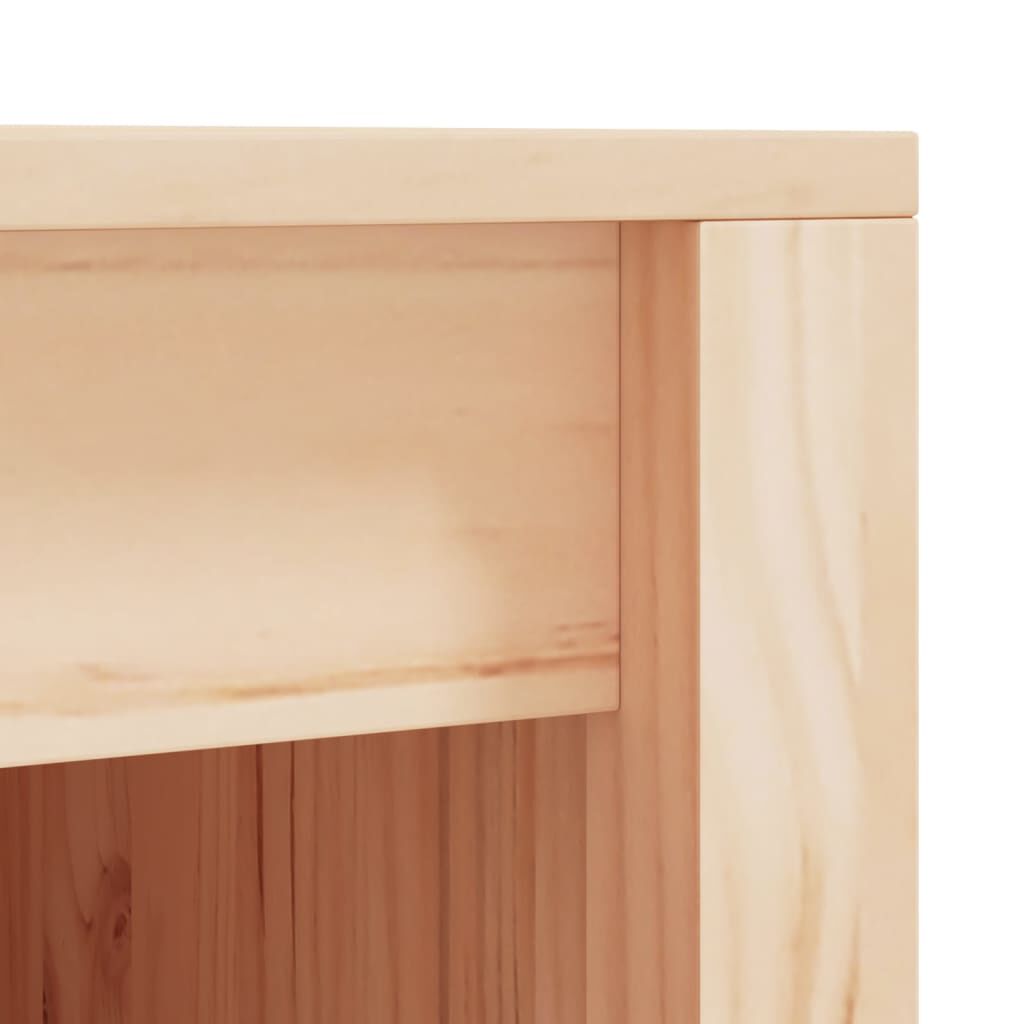 vidaXL Ντουλάπι Κουζίνας Εξ. Χώρου Μαύρο 55x55x92 εκ Μασίφ Ξύλο Πεύκου