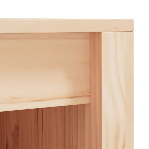 vidaXL Ντουλάπι Κουζίνας Εξ. Χώρου Μαύρο 55x55x92 εκ Μασίφ Ξύλο Πεύκου