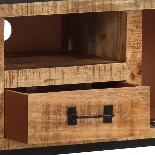 vidaXL Έπιπλο Τηλεόρασης 110 x 31 x 46 εκ. από Ακατέργαστο Ξύλο Μάνγκο