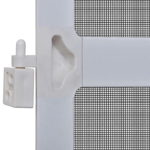 vidaXL Σήτα Πόρτας με Μεντεσέδες Λευκή 120 x 240 εκ.