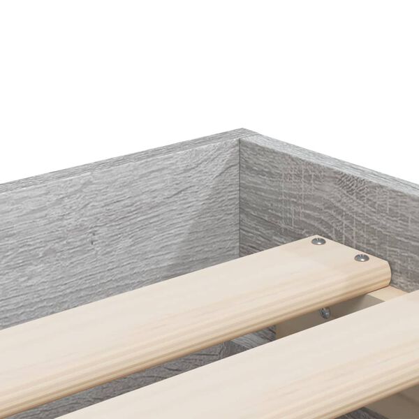 vidaXL Πλαίσιο Κρεβατιού με συρτάρια Γκρι sonoma 100x200εκ. Επεξ. Ξύλο