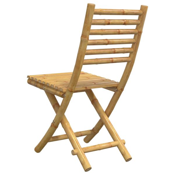 vidaXL Καρέκλες Κήπου Πτυσσόμενες 4 τεμ. 43x54x88 εκ. από Μπαμπού