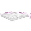 vidaXL Στρώμα με Αφρό Μνήμης Λευκό 200x200x17 εκ. μαλακό