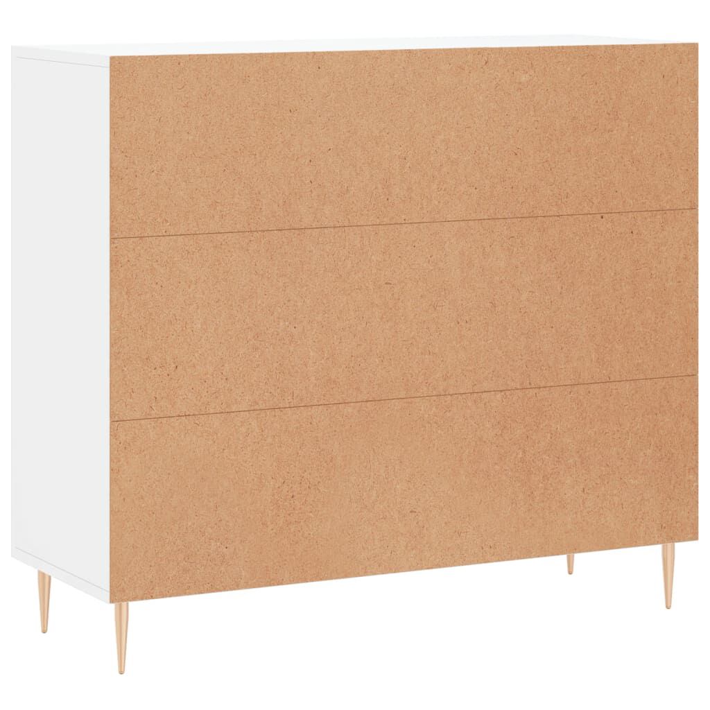 vidaXL Μπουφές Λευκός 90 x 34 x 80 εκ. από Επεξεργασμένο Ξύλο
