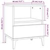 vidaXL Κομοδίνο Sonoma Δρυς 40x35x50 εκ.