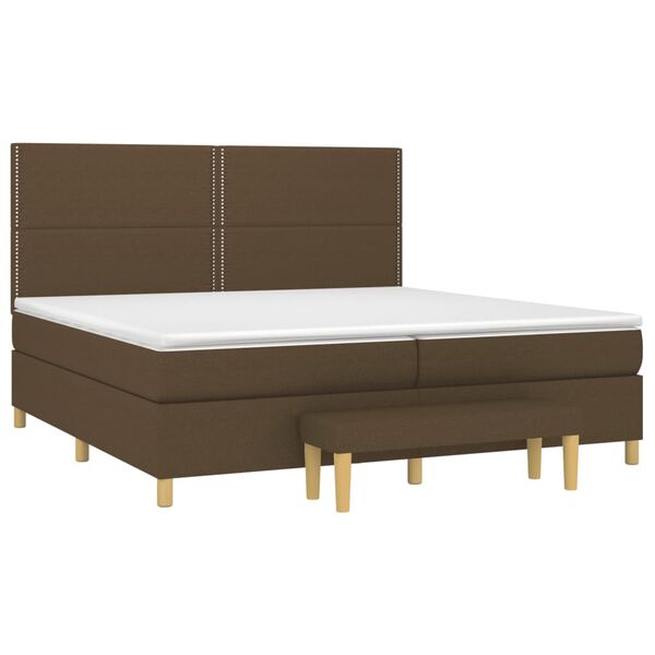 vidaXL &Kappa;&rho;&epsilon;&beta;ά&tau;&iota; Boxspring &mu;&epsilon; &Sigma;&tau;&rho;ώ&mu;&alpha; &Sigma;&kappa;&omicron;ύ&rho;&omicron; &Kappa;&alpha;&phi;έ 200x200 &epsilon;&kappa;. &Upsilon;&phi;&alpha;&sigma;&mu;ά&tau;&iota;&nu;&omicron;