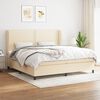 vidaXL &Kappa;&rho;&epsilon;&beta;ά&tau;&iota; Boxspring &mu;&epsilon; &Sigma;&tau;&rho;ώ&mu;&alpha; &Kappa;&rho;&epsilon;&mu; 200x200 &epsilon;&kappa;. &Upsilon;&phi;&alpha;&sigma;&mu;ά&tau;&iota;&nu;&omicron;