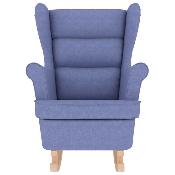vidaXL Κουνιστή καρέκλα τζιν μπλε 74x90x102 cm Ύφασμα
