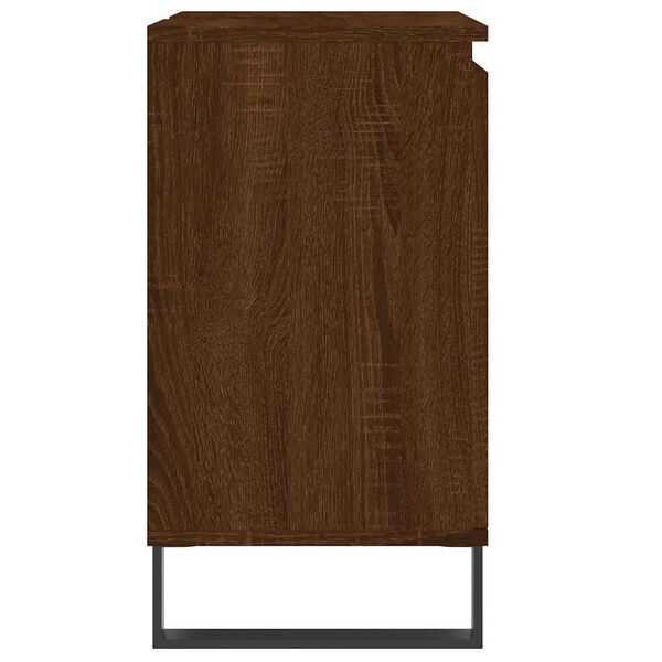 vidaXL Ντουλάπι Μπάνιου Καφέ Δρυς 58 x 33 x 60 εκ. από Επεξεργ. Ξύλο