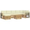 vidaXL &Sigma;&epsilon;&iota;&rho;ά &Kappa;&alpha;&nu;&alpha;&pi;έ &Epsilon;&xi;&omega;&tau;&epsilon;&rho;&iota;&kappa;&omicron;ύ 8 pcs &Lambda;&epsilon;&upsilon;&kappa;ό &kappa;&alpha;&iota; &Kappa;&rho;&epsilon;&mu; 59 x 59 x 37 &epsilon;&kappa;