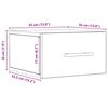 vidaXL Κομοδίνο artisan δρυς 35 x 35 x 20 εκ Επεξεργασμένο ξύλο