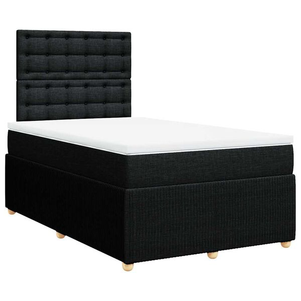 vidaXL &Kappa;&rho;&epsilon;&beta;ά&tau;&iota; Boxspring &mu;&epsilon; &Sigma;&tau;&rho;ώ&mu;&alpha; &Mu;&alpha;ύ&rho;&omicron; 120x200 &epsilon;&kappa;. &Upsilon;&phi;&alpha;&sigma;&mu;ά&tau;&iota;&nu;&omicron;