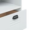 vidaXL Ντουλάπι Ψηλό VIKEN Λευκός 80x40x80 εκ. από Μασίφ Ξύλο Πεύκου