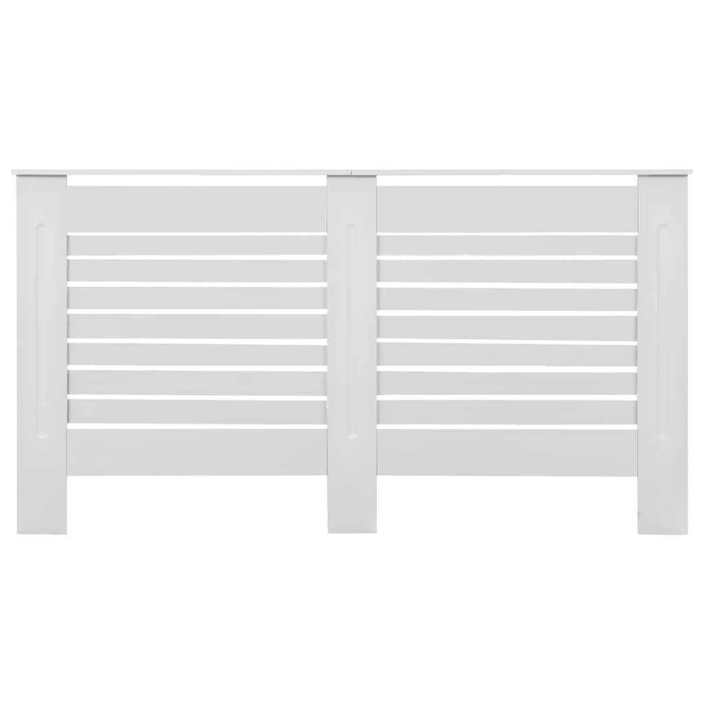 vidaXL Κάλυμμα Καλοριφέρ Λευκό 152 x 19 x 81,5 εκ. από MDF