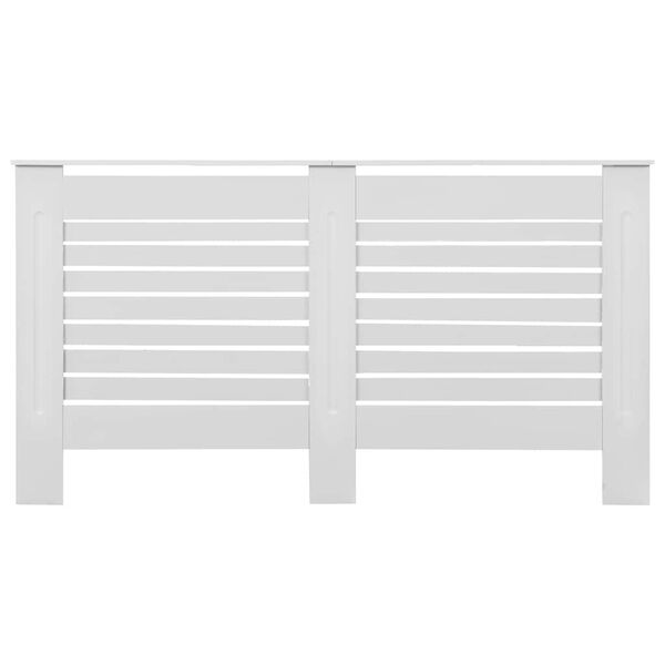 vidaXL Κάλυμμα Καλοριφέρ Λευκό 152 x 19 x 81,5 εκ. από MDF