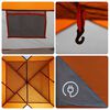 vidaXL Σκηνή Οικογενειακή 6 Ατόμων Αδιάβροχη Γκρι/Πορτοκαλί