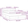 vidaXL &Kappa;&rho;&epsilon;&beta;ά&tau;&iota; Boxspring &mu;&epsilon; &Sigma;&tau;&rho;ώ&mu;&alpha; &Rho;&omicron;&zeta; 160x210 &epsilon;&kappa;. &Beta;&epsilon;&lambda;&omicron;ύ&delta;&iota;&nu;&omicron;