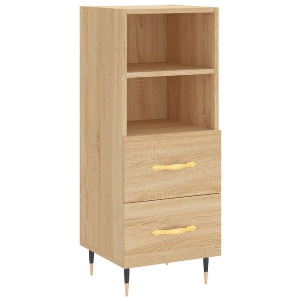 vidaXL Ντουλάπι Sonoma Δρυς 34,5x34x90 εκ. από Επεξεργασμένο Ξύλο
