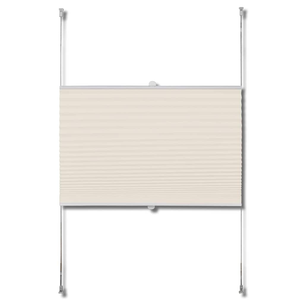 Πλισέ ρόλερ σκίασης 60x100cm Κρεμ