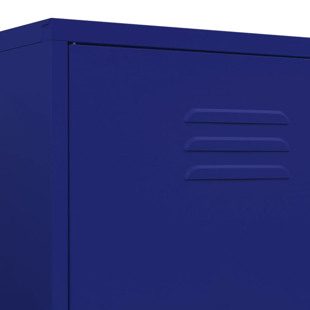 vidaXL Ντουλάπα Ναυτικό Μπλε 90 x 50 x 180 εκ. από Ατσάλι