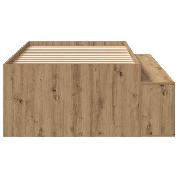 vidaXL Κρεβάτι με αποθηκευτικό χώρο artisan δρυς 80 x 200 cm