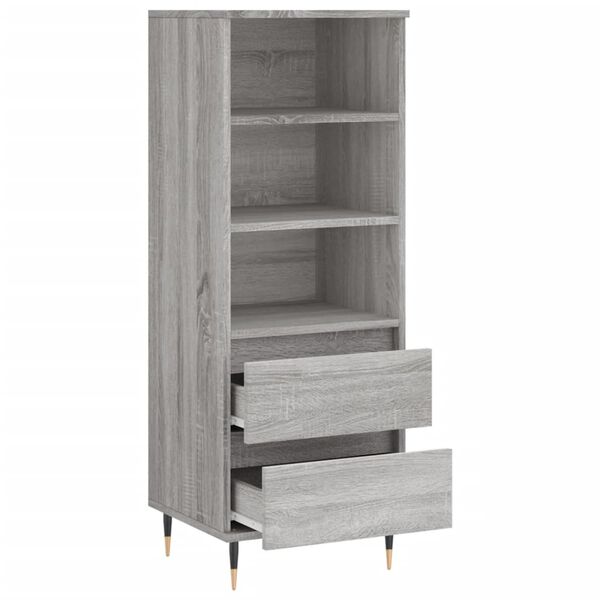 vidaXL Ντουλάπι Γκρι Sonoma 40x36x110 εκ. από Επεξεργασμένο Ξύλο