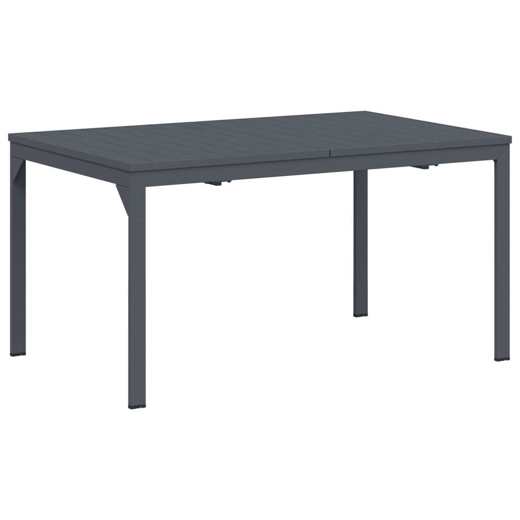 vidaXL Σετ Τραπεζαρίας Κήπου 9 pcs Μαύρο Large Μέταλλο & Πλαστικό