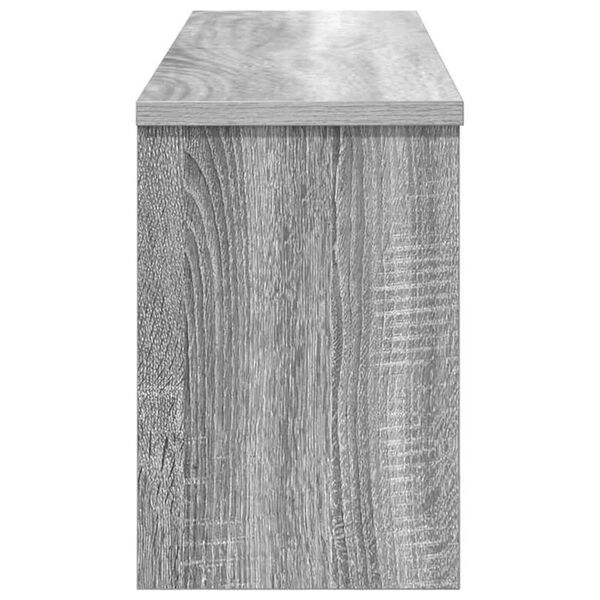 vidaXL Τοίχου Κρεμάστρα Γκρι sonoma 80 x 20 x 30 cm Επεξεργασμένο ξύλο