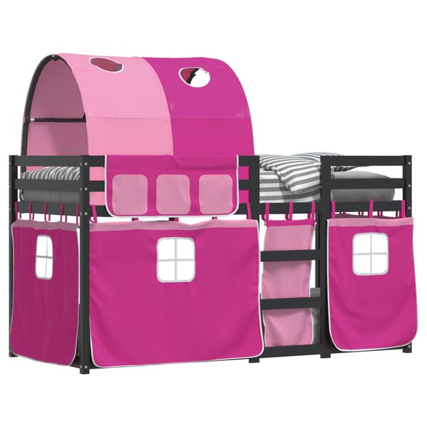 vidaXL &Kappa;&omicron;&upsilon;&kappa;έ&tau;&alpha; &mu;&epsilon; &Kappa;&omicron;&upsilon;&rho;&tau;ί&nu;&epsilon;&sigmaf; &Rho;&omicron;&zeta; 80 x 200 &epsilon;&kappa;. &Mu;&alpha;&sigma;ί&phi; &Xi;ύ&lambda;&omicron; &Pi;&epsilon;ύ&kappa;&omicron;&upsilon;