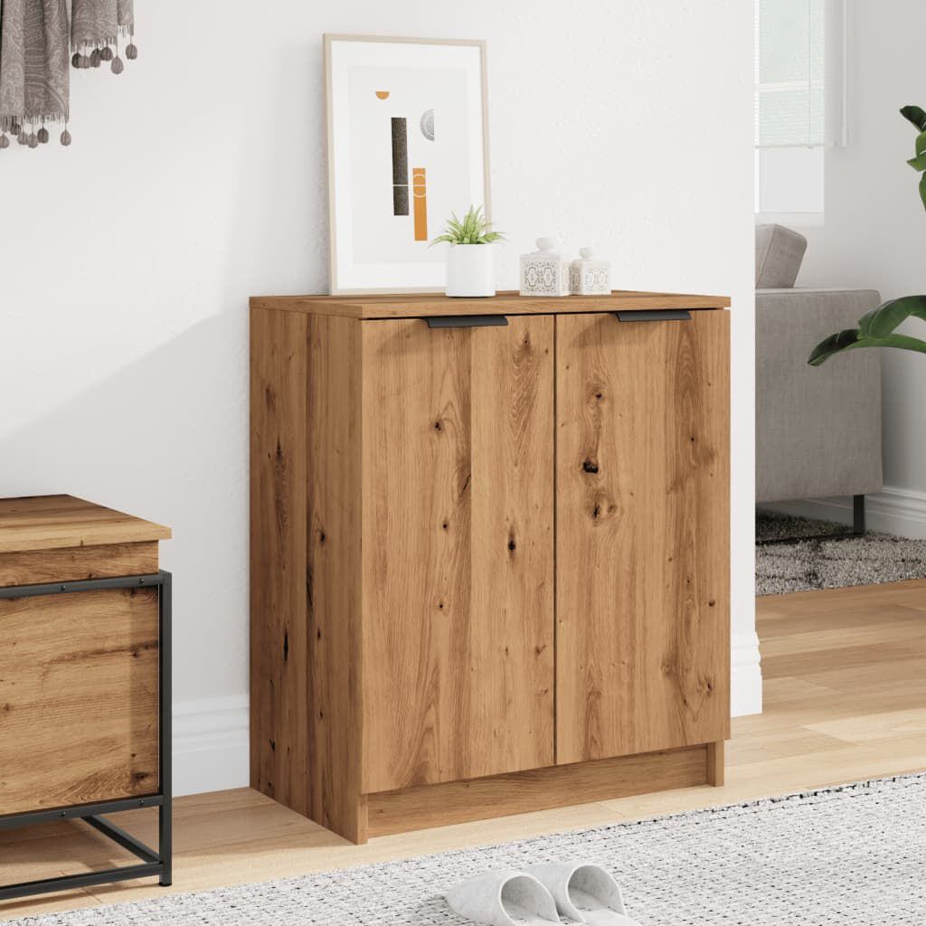 vidaXL Παπουτσοθήκη Αρτισιανή Δρυς 59x35x70 εκ. Επεξ. Ξύλο