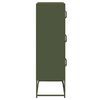 vidaXL Highboard Ελαιοπράσινο 68x39x123 cm Ατσάλι