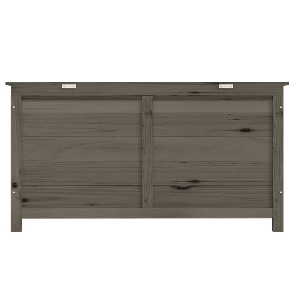 vidaXL Κουτί Μαξιλαριών Εξ. Χώρου Ανθρακί 100x50x56 εκ. Μασίφ Ελάτη