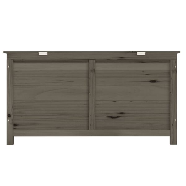 vidaXL Κουτί Μαξιλαριών Εξ. Χώρου Ανθρακί 100x50x56 εκ. Μασίφ Ελάτη
