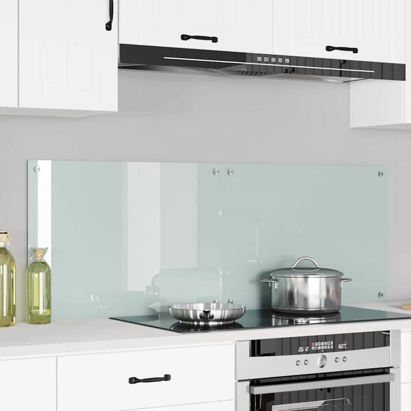 vidaXL Πίσω Πάνελ Κουζίνας Λευκό 70 x 50 cm σκληρυμένο γυαλί