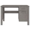 vidaXL Γραφείο HAMAR Αν. Γκρι 113 x 50 x 75 εκ. από Μασίφ Ξύλο Πεύκου