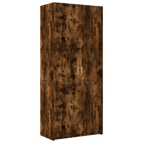 vidaXL Ντουλάπα Καπνιστή Δρυς 80x42,5x185 εκ. από Επεξεργασμένο Ξύλο